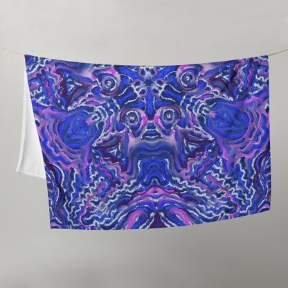 Blue and Purple Throw Blanket